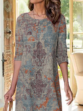 Plus size Geometric Printed Dresses